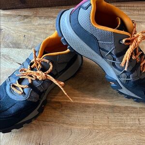 Timberland Men's Black and Orange Hiking Shoes